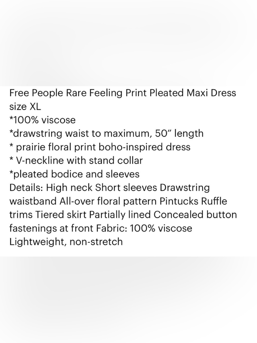 Free People Rare Feeling Black Floral Tiered Maxi Dress - Picture 6 of 8